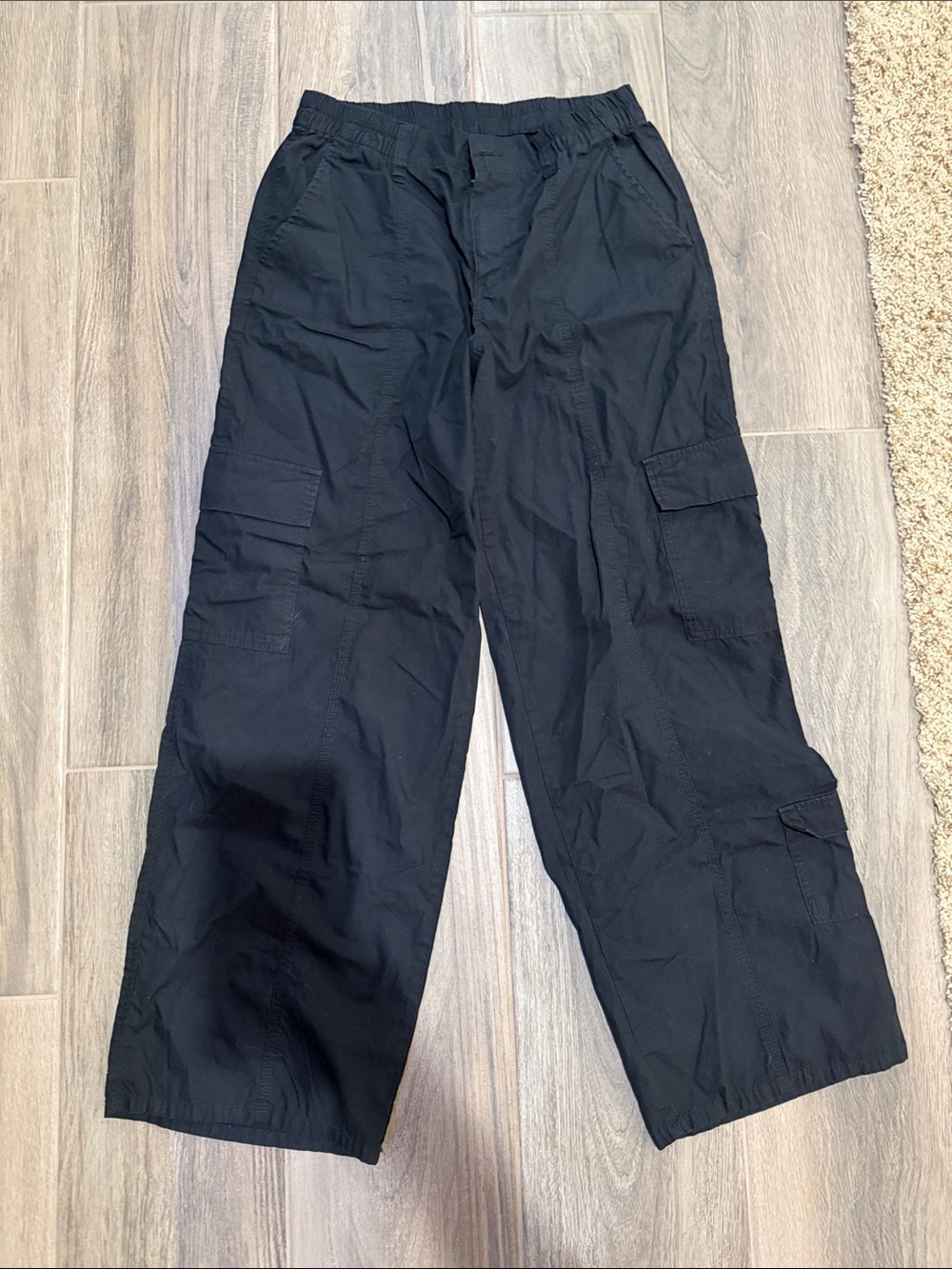 Kut from the Kloth Women’s Black Cargo Pants - Relaxed Fit